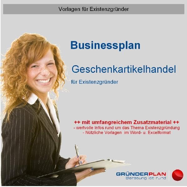 Businessplan Geschenkartikelhandel für Existenzgründer Business, Finance & Career