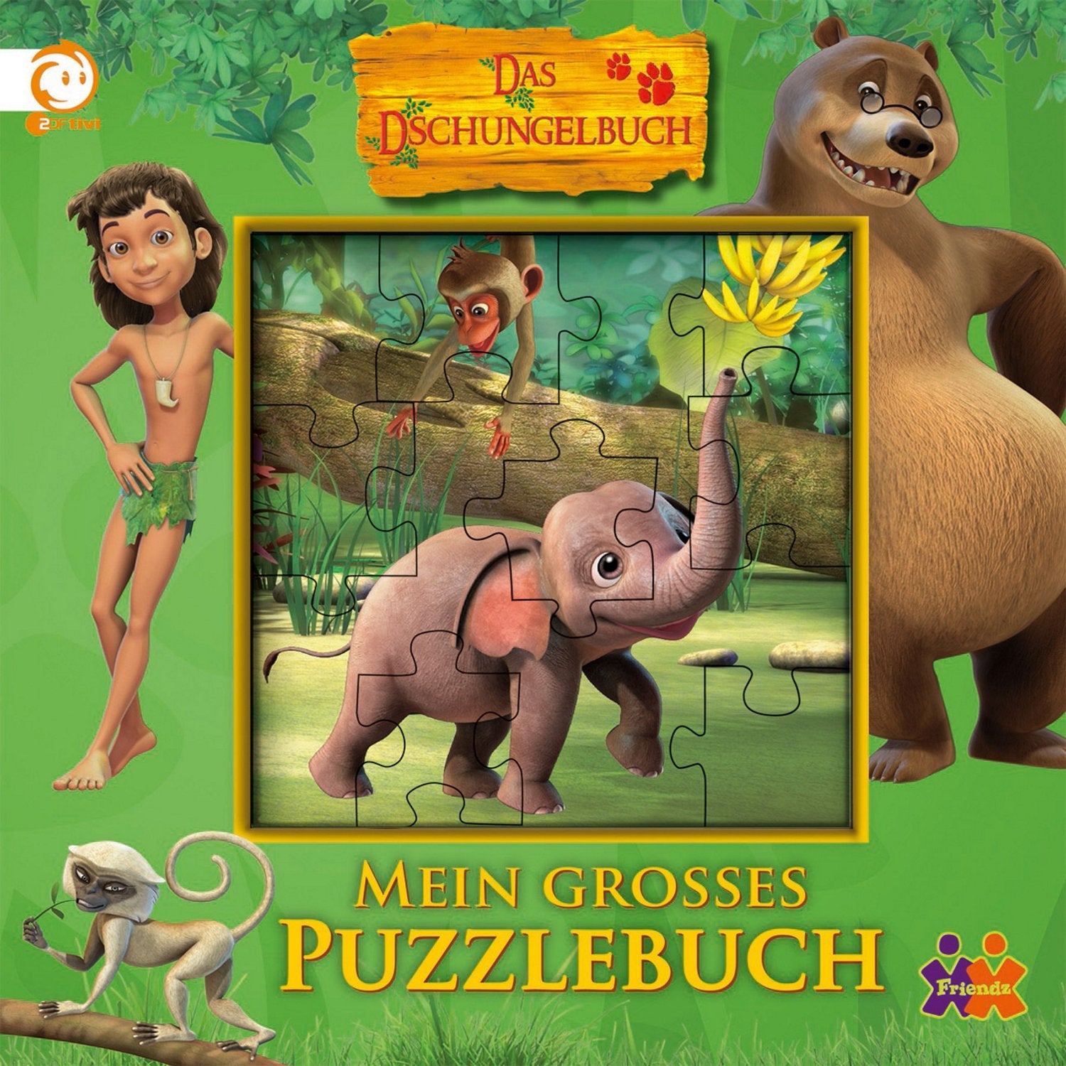 Dschungelbuch. Mein großes Puzzlebuch: Mit 5 Puzzles á 12 Teilen Children's books