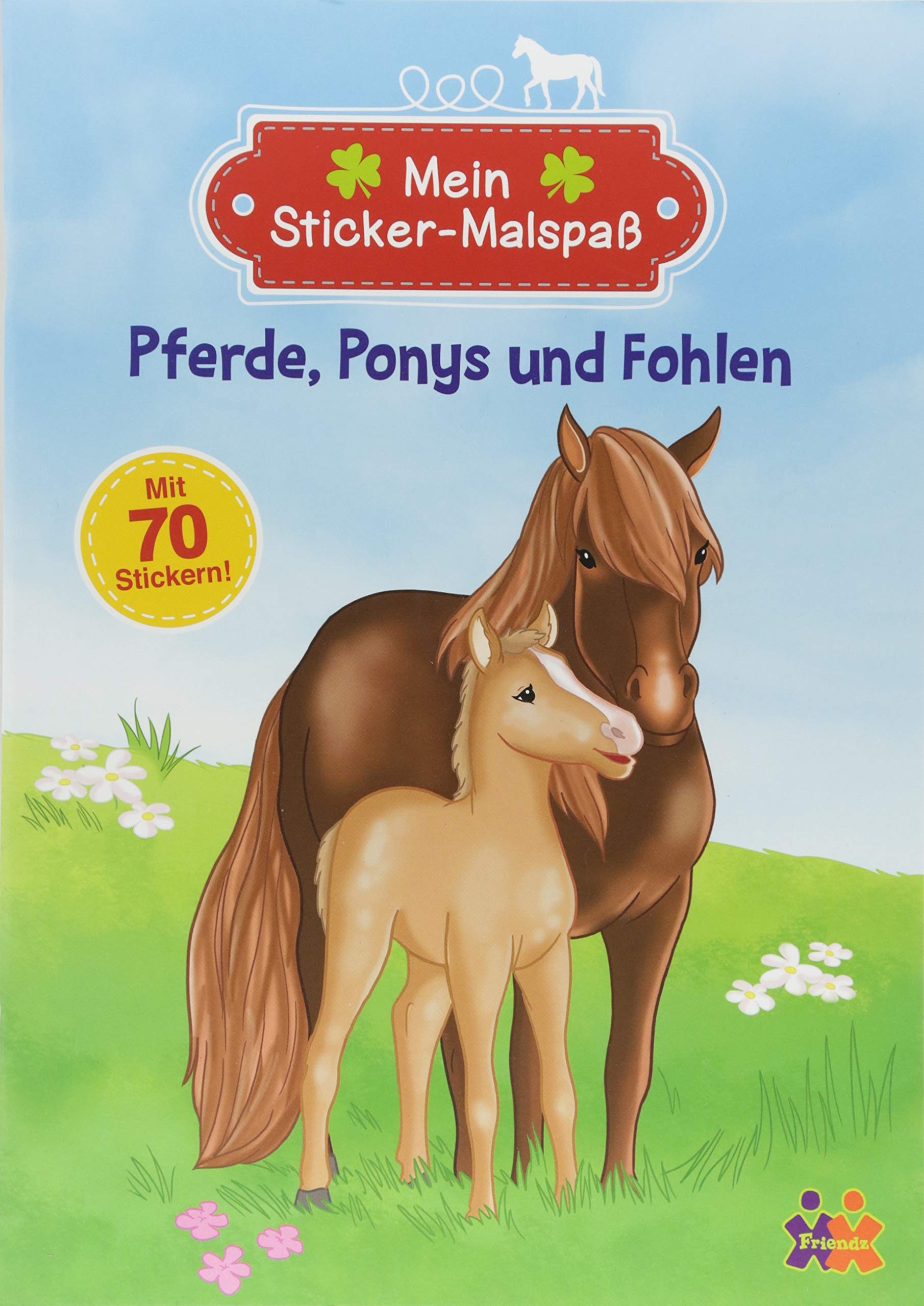 Pferde, Ponys und Fohlen: Mein Sticker - Malspaß Tiptoi & Games