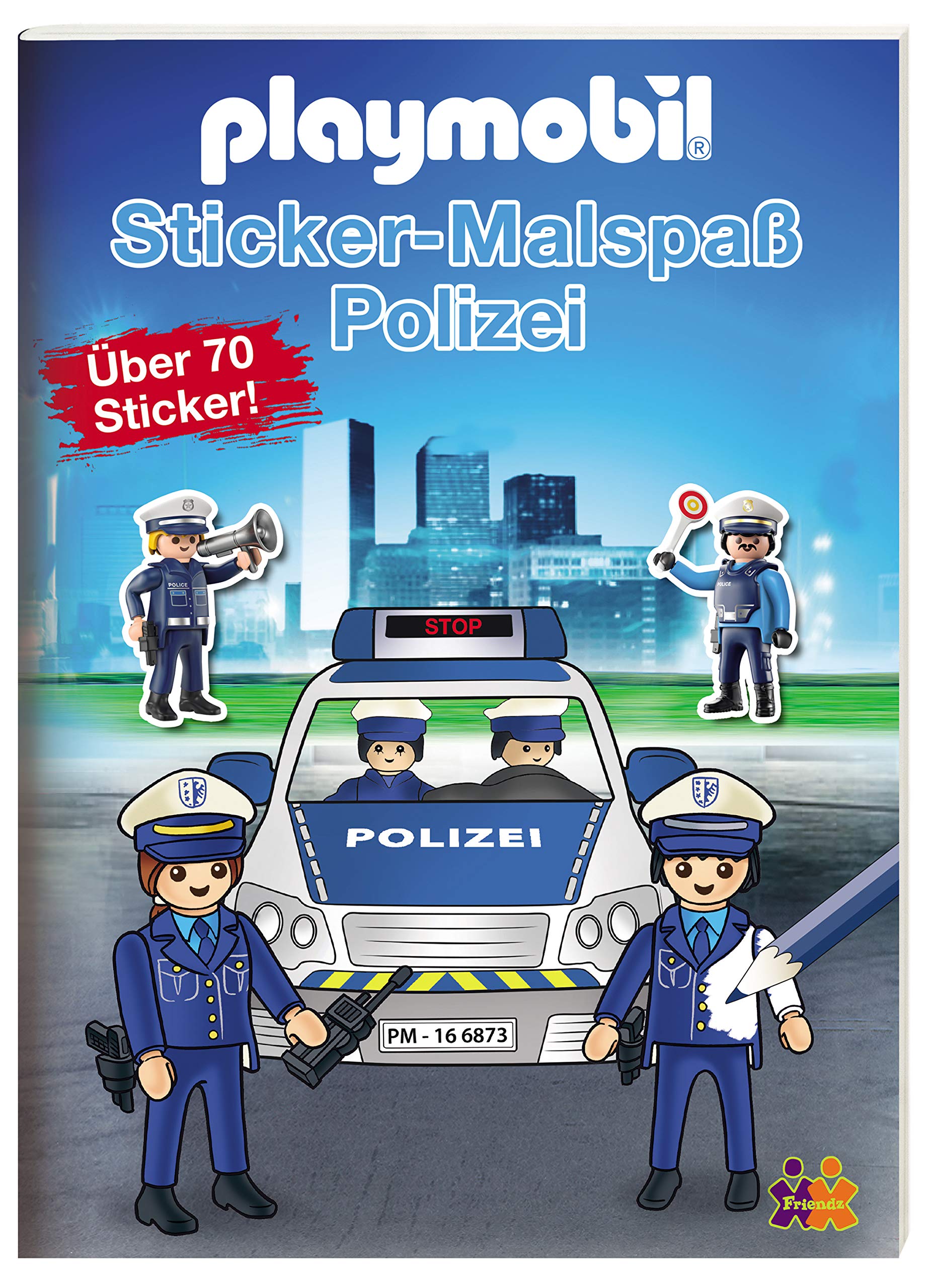 Playmobil. Mein Sticker-Malbuch Polizei: Malbuch. Stickerbuch Tiptoi & Games