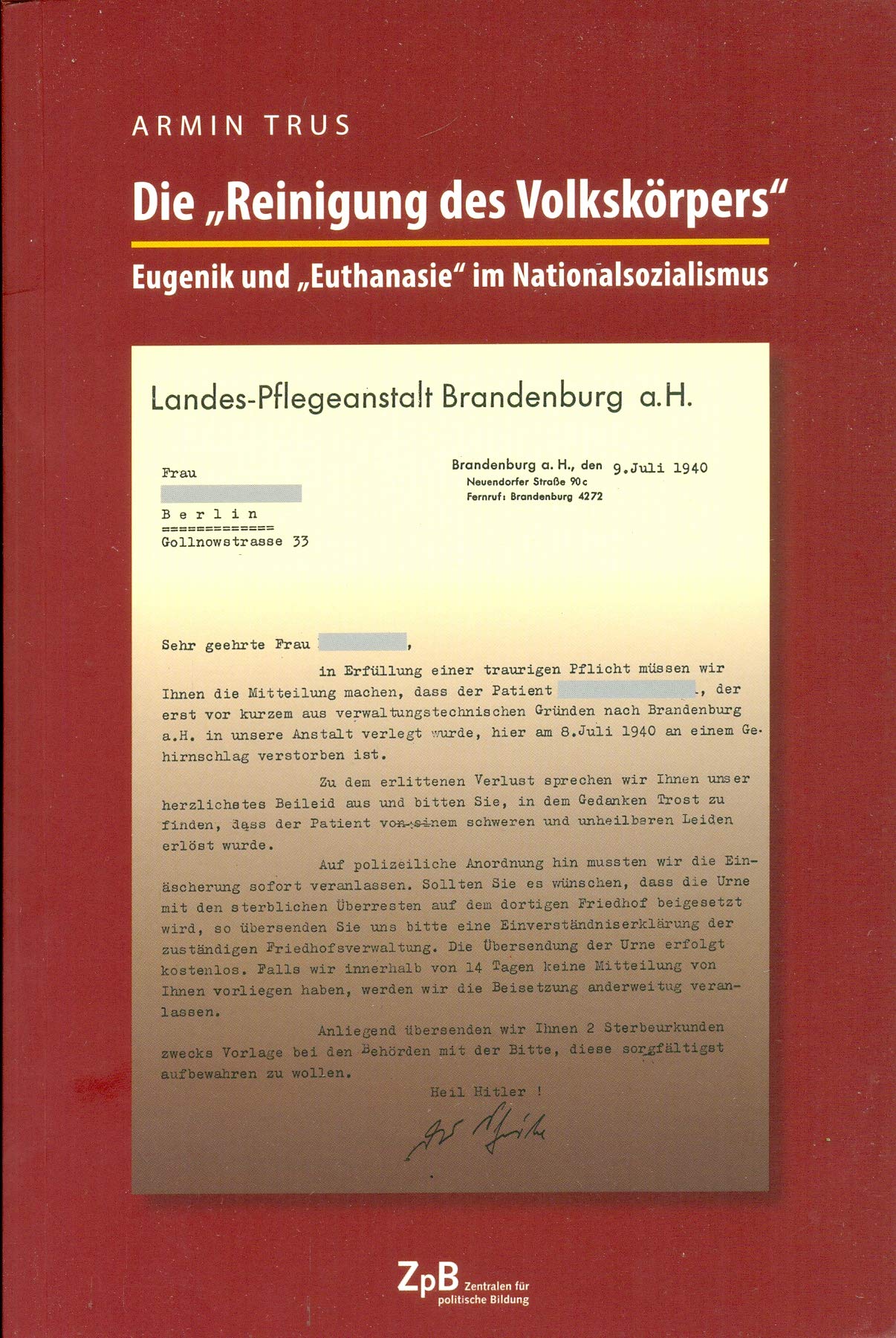 Die „Reinigung des Volkskörpers“ German history