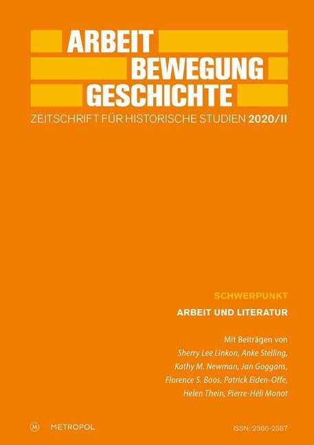 Arbeit – Bewegung – Geschichte Zeitschrift für historische Studien 2020/II Books