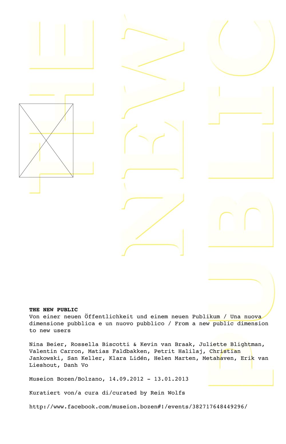 The New Public: Von einem neuen Publikum und einer neuen Öffentlichkeit.From a new public dimension to new users Film, Art & Culture