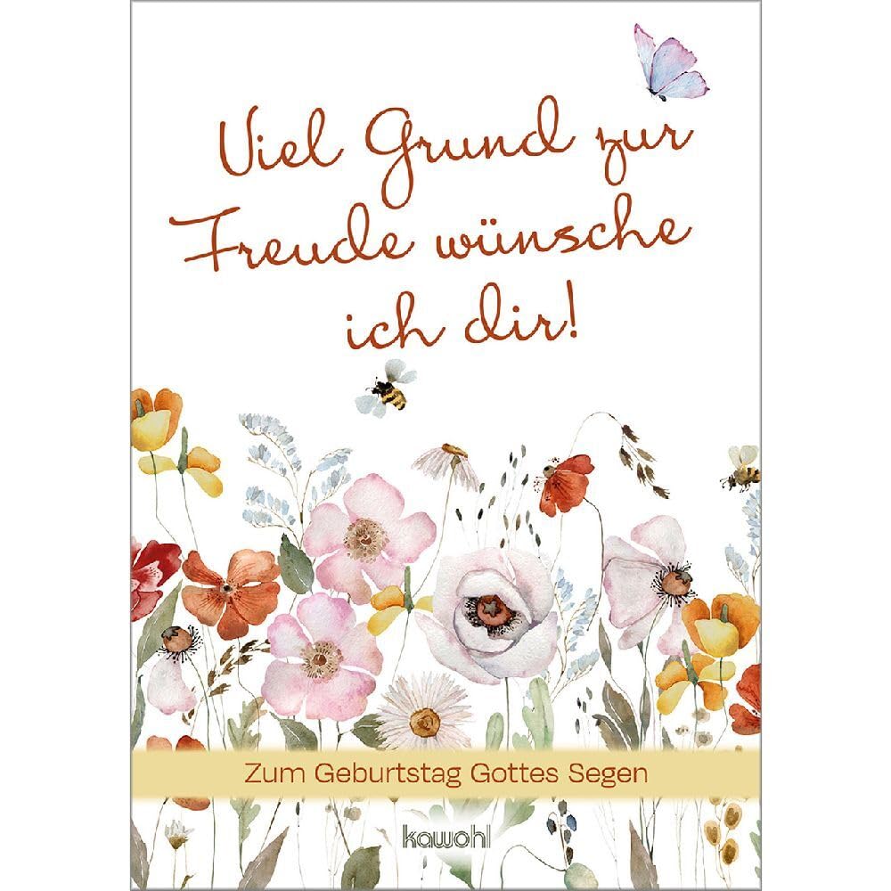 Viel Grund zur Freude wünsche ich dir: Zum Geburtstag Gottes Segen (Von Herz zu Herz) Lifestyle