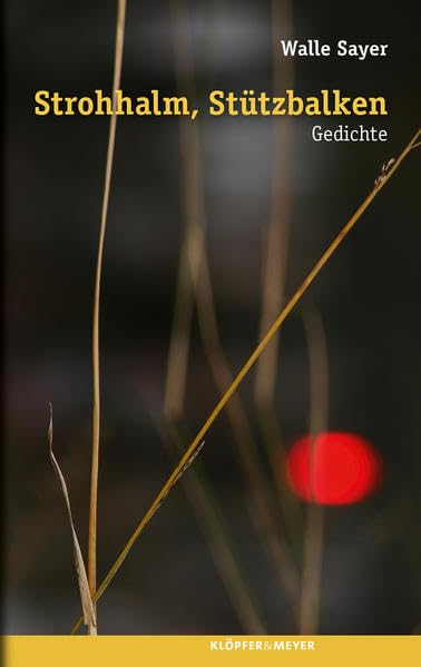 Strohhalm, Stützbalken: Gedichte Poetry