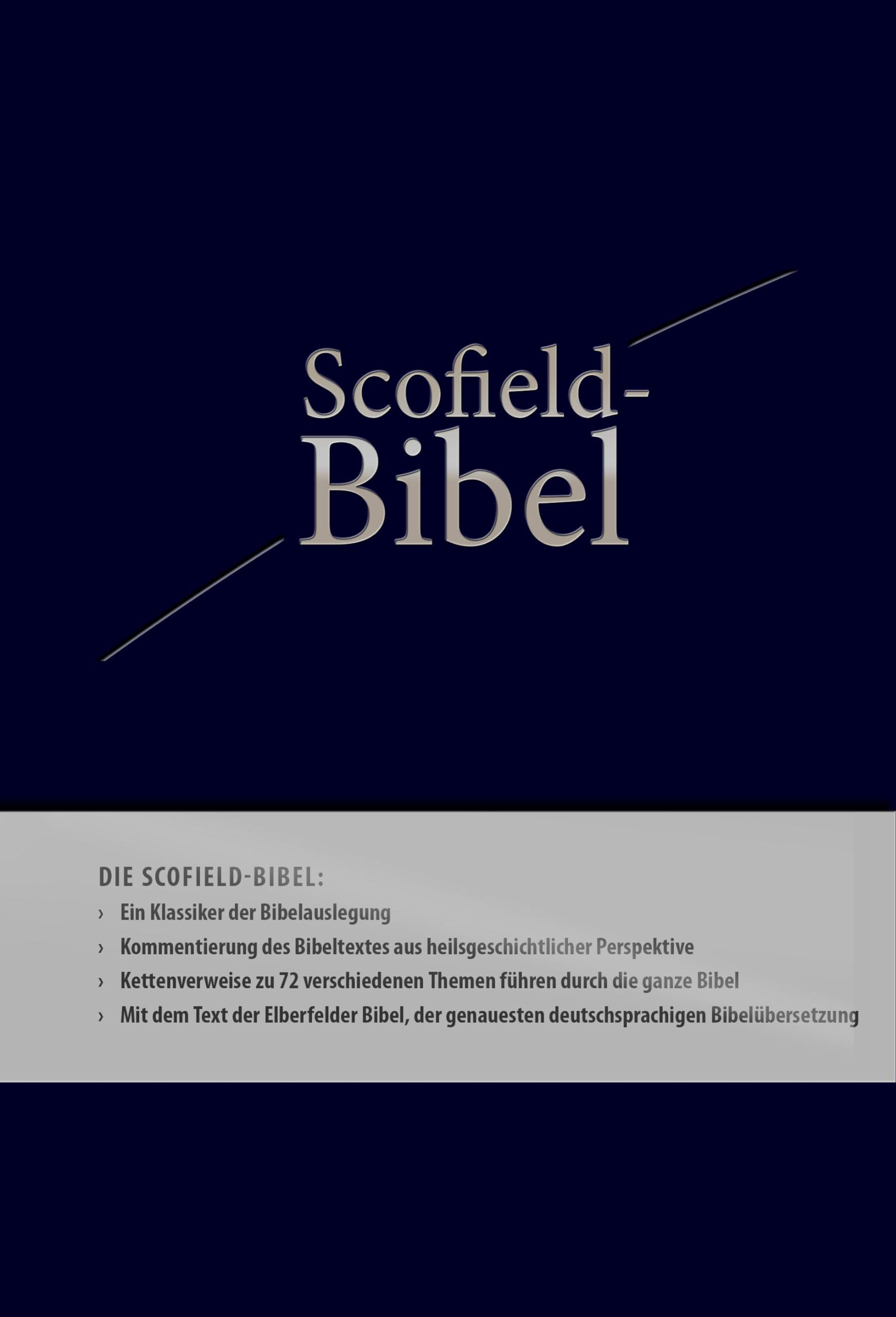 Scofield Bibel mit Elberfelder 2006 - Kunstleder Religion & Esotericism
