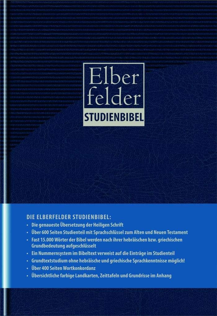 Elberfelder Bibel 2006 Kunstleder blau: Studienbibel mit Sprachschlüssel und Konkordanz Religion & Esotericism