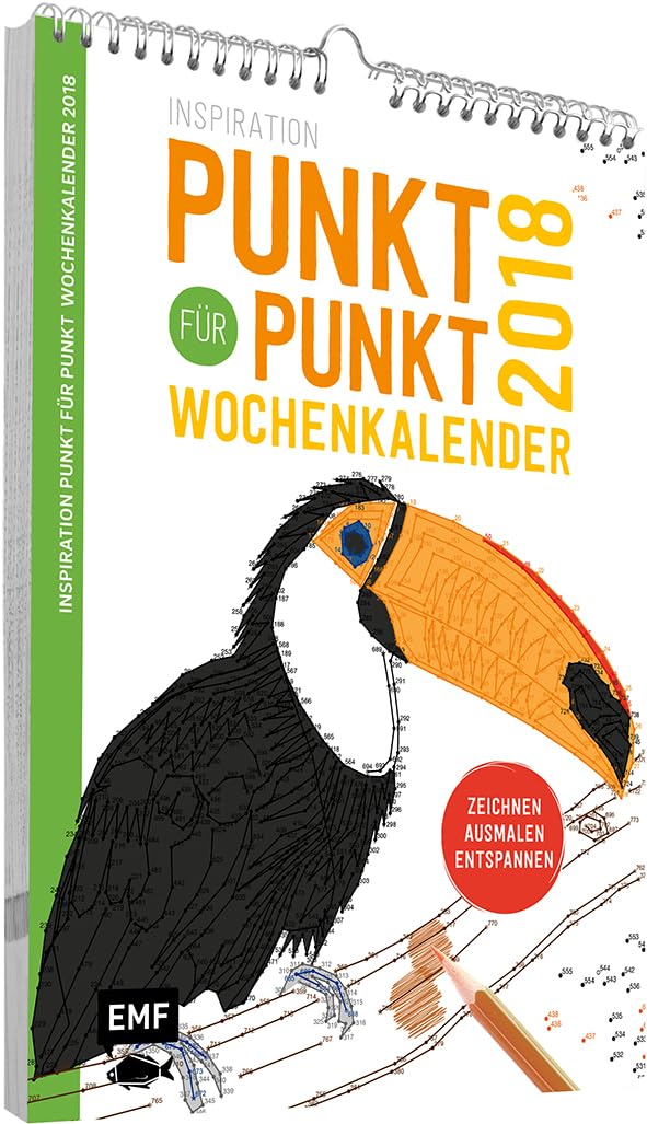 Inspiration Punkt für Punkt Wochenkalender 2018: zeichnen ausmalen entspannen Arts & Music