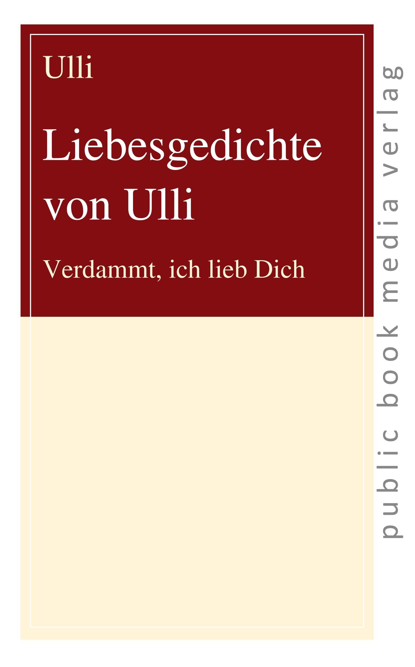 Liebesgedichte von Ulli: Verdammt, ich lieb Dich (public book media verlag) Poetry
