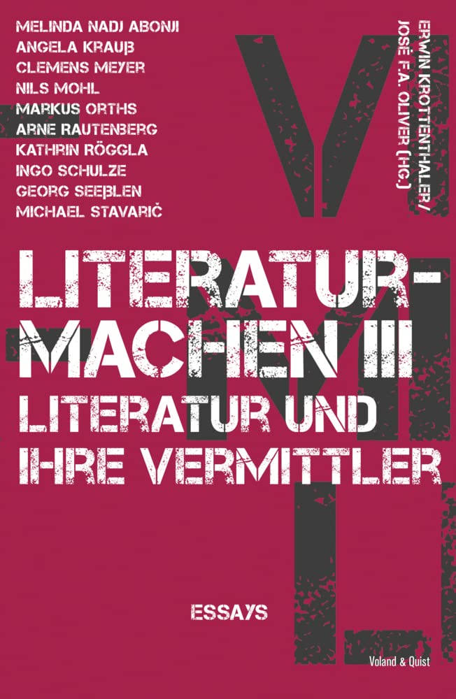 literaturmachen III Essays & Short Stories