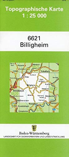 Billigheim 1 : 25 000: Mit UTM-Koordinaten bezogen auf d. WGS84/ETRS89 Leisure, Home & Garden