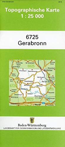 Gerabronn 1 : 25 000: Mit UTM-Koordinaten bezogen auf d. WGS84/ETRS89 Leisure, Home & Garden
