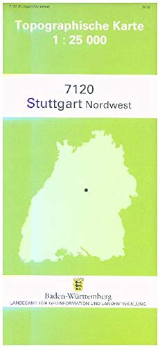 Topographische Karte Baden-Württemberg Stuttgart-Nordwest: Mit UTM-Koordinaten bezogen auf d. WGS84/ETRS89 Maps & Plans
