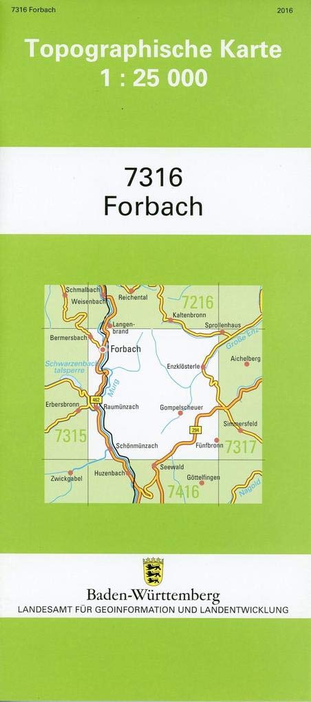 Forbach 1 : 25 000: Mit UTM-Koordinaten bezogen auf d. WGS84/ETRS89 Leisure, Home & Garden