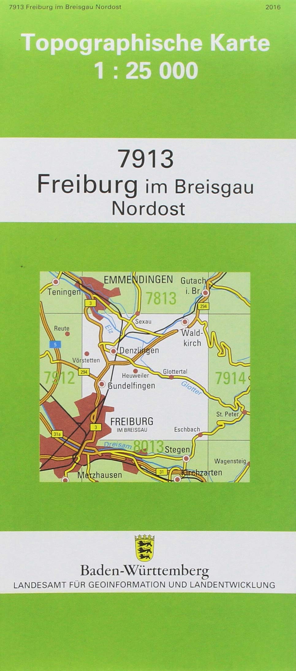 Freiburg im Breisgau Nordost 1 : 25 000: Mit UTM-Koordinaten bezogen auf d. WGS84/ETRS89 Leisure, Home & Garden