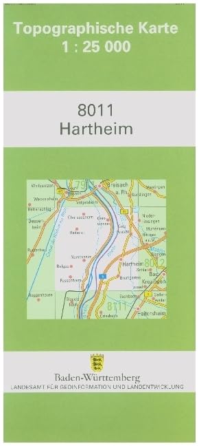 Topographische Karte Baden-Württemberg Hartheim: Mit UTM-Koordinaten bezogen auf d. WGS84/ETRS89 Maps & Plans