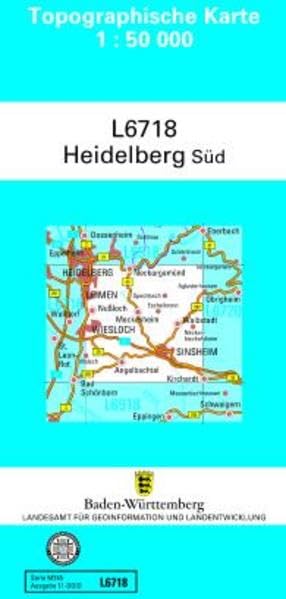 L6718 Heidelberg-Süd: Zivilmilitärische Ausgabe TK50 (Topographische Karte 1:50 000 (TK50)) Leisure, Home & Garden