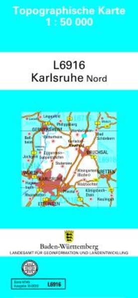 L6916 Karlsruhe-Nord: Zivilmilitärische Ausgabe TK50 (Topographische Karte 1:50 000 (TK50)) Leisure, Home & Garden