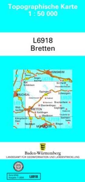 L6918 Bretten: Zivilmilitärische Ausgabe TK50 (Topographische Karte 1:50 000 (TK50)) Leisure, Home & Garden