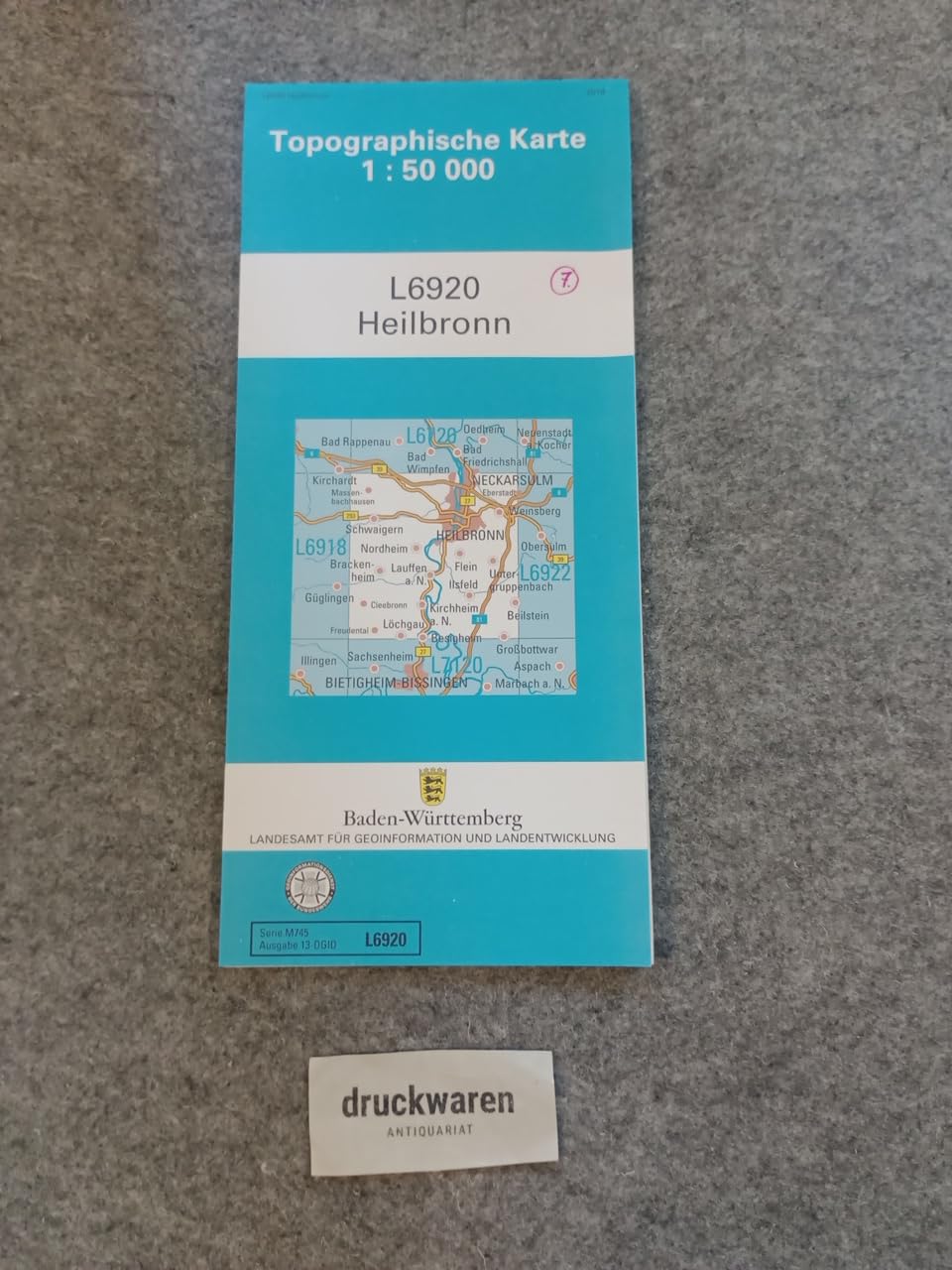 L6920 Heilbronn: Zivilmilitärische Ausgabe TK50 (Topographische Karte 1:50 000 (TK50)) Leisure, Home & Garden