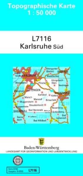 L7116 Karlsruhe Süd: Zivilmilitärische Ausgabe TK50 (Topographische Karte 1:50 000 (TK50)) Leisure, Home & Garden
