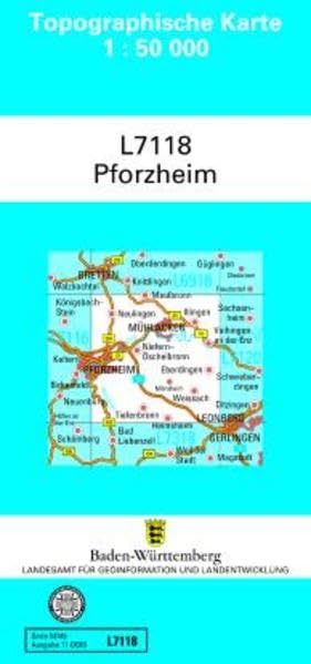 L7118 Pforzheim: Zivilmilitärische Ausgabe TK50 (Topographische Karte 1:50 000 (TK50)) Leisure, Home & Garden