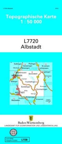 L7720 Albstadt: Zivilmilitärische Ausgabe TK50 (Topographische Karte 1:50 000 (TK50)) Leisure, Home & Garden
