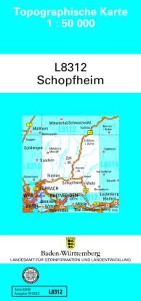 L8312 Schopfheim: Zivilmilitärische Ausgabe TK50 (Topographische Karte 1:50 000 (TK50)) Leisure, Home & Garden