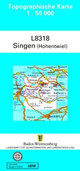 L8318 Singen (Hohentwiel): Zivilmilitärische Ausgabe TK50 (Topographische Karte 1:50 000 (TK50)) Leisure, Home & Garden