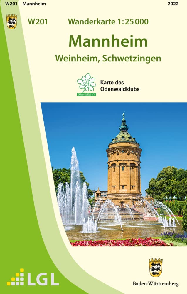 W201 Wanderkarte 1:25 000 Mannheim Leisure, Home & Garden