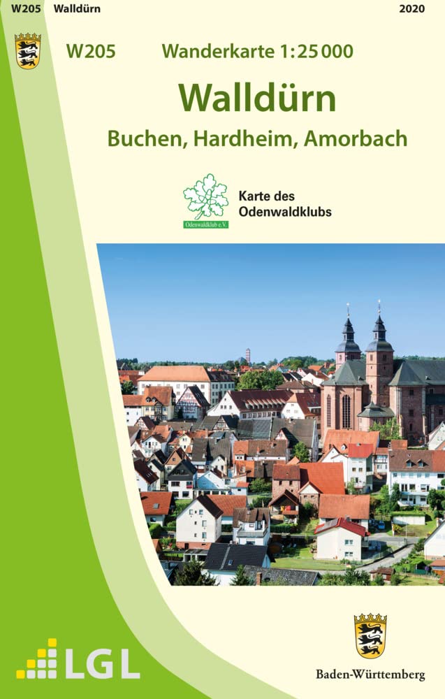 W205 Wanderkarte 1:25 000 Walldürn Maps & Plans