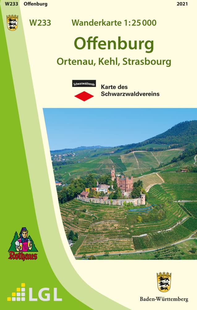 W233 Wanderkarte 1:25 000 Offenburg: Ortenau, Kehl, Strasbourg Leisure, Home & Garden