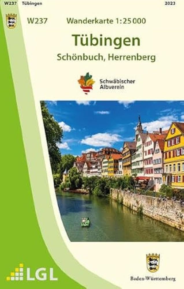 W237 Wanderkarte 1:25 000 Tübingen: Schönbuch, Herrenberg Leisure, Home & Garden
