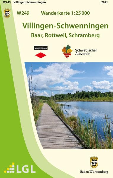W249 Wanderkarte 1:25 000 Villingen-Schwenningen: Baar, Rottweil, Schramberg Maps & Plans