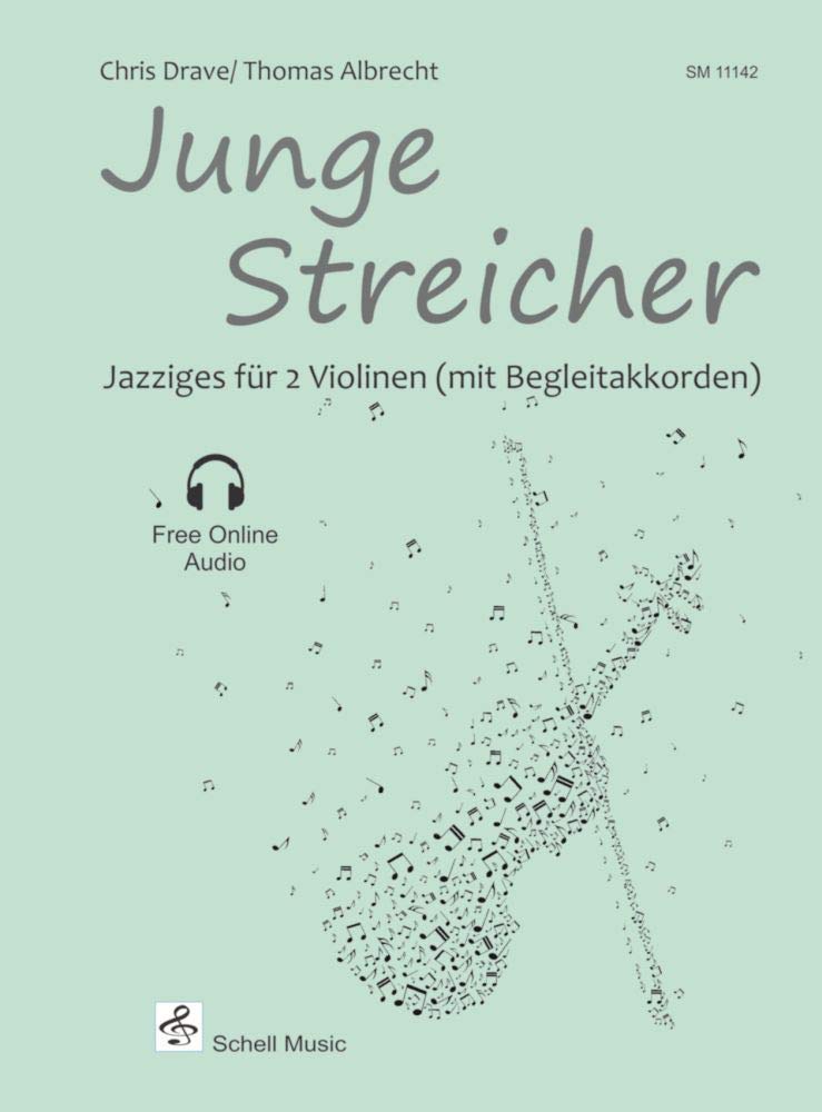 Junge Streicher (Violinen Duo): Jazziges für 2 Violinen mit Akkordbegleitung (+ free online audio) (Noten für Geige, Violine: Spielstücke) Sheet Music