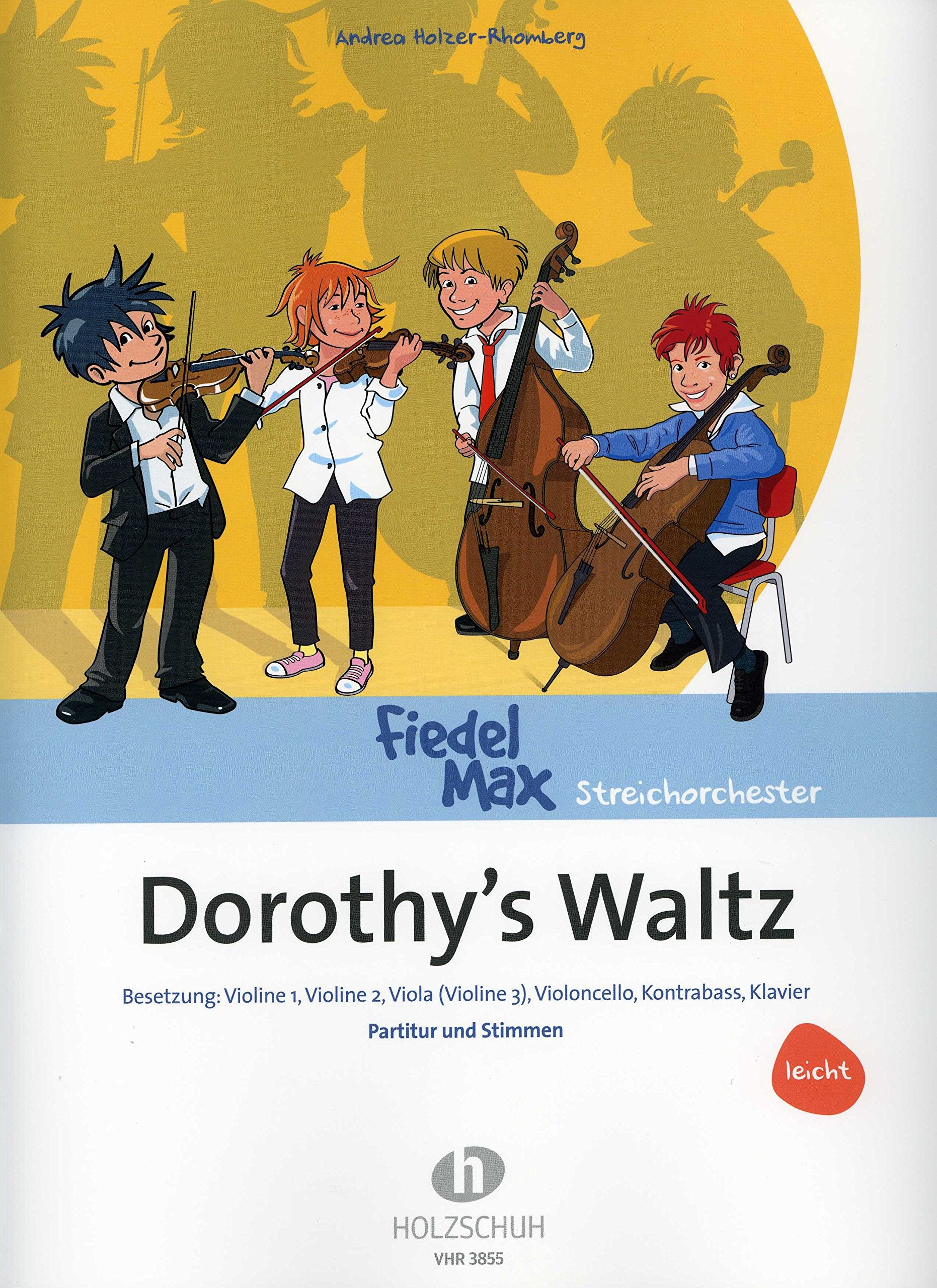 Dorothy`s Waltz: Violine 1, Violine 2, Viola (Violine 3),Violoncello, Kontrabass und Klavier Sheet Music