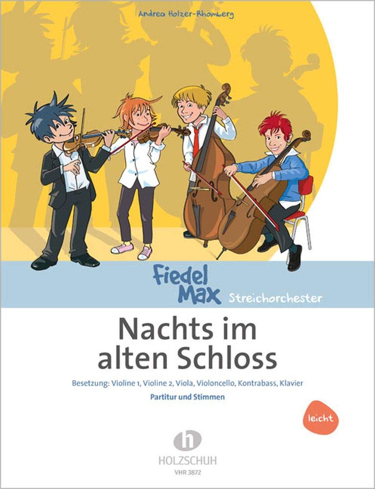 Nachts im alten Schloss: Besetzung: Violine 1, Violine 2, Viola, Violoncello, Kontrabass, Klavier Sheet Music