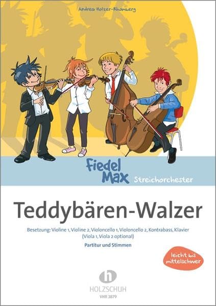 Teddybären-Walzer: Besetzung: Violine 1, Violine 2, Violoncello 1, Violoncello 2, Kontrabass, Klavier (Viola 1, Viola 2 optional) Arts & Music