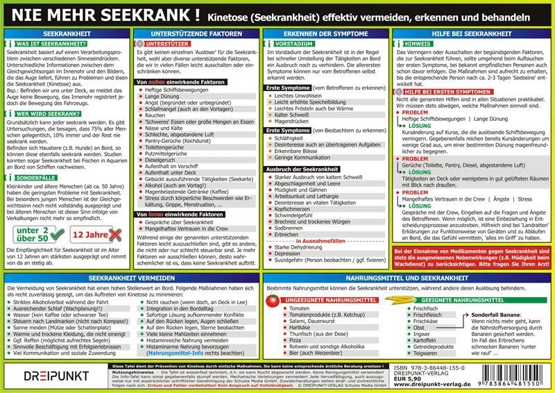 Nie mehr seekrank!: Kinetose (Seekrankheit) effektiv vermeiden, erkennen und behandeln Leisure & Fun