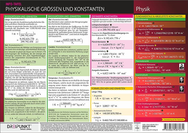 Physikalische Größen und Konstanten Natural Sciences