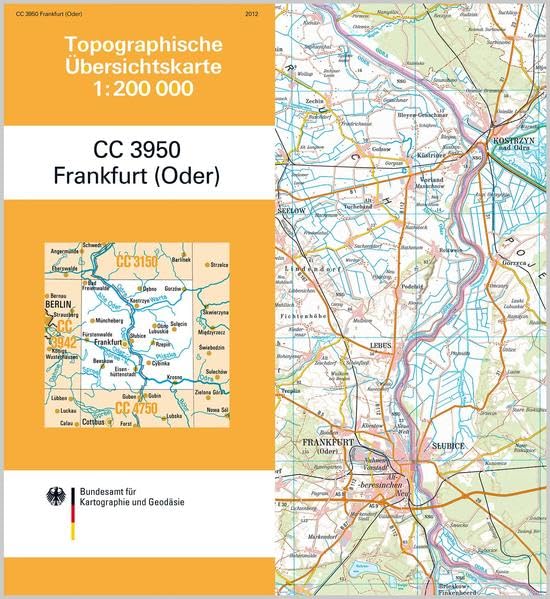 Frankfurt (Oder): Topographische Karte 1 : 200 000 CC3950 (Topographische Übersichtskarten 1:200000) Leisure, Home & Garden