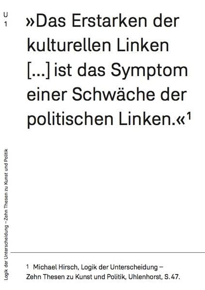 LOGIK DER UNTERSCHEIDUNG - ZEHN THESEN ZU KUNST UND POLITIK Books