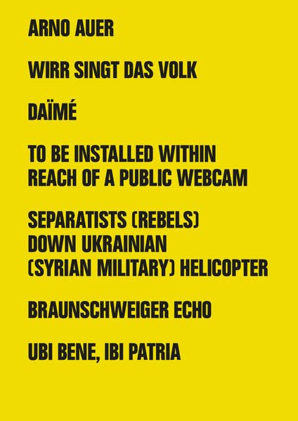Product Image: Arno Auer: Wirr singt das Volk