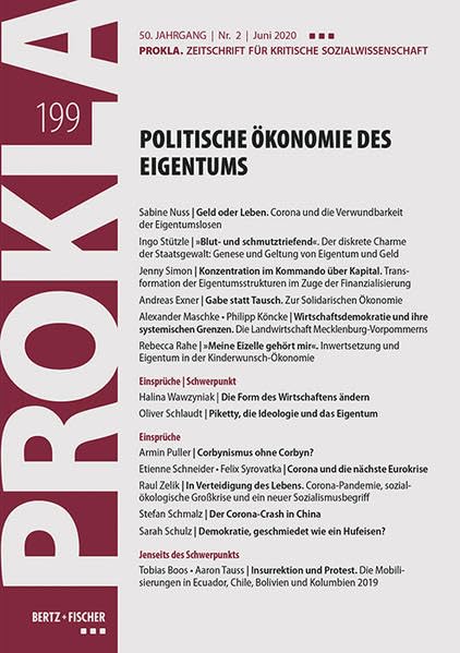 Politische Ökonomie des Eigentums: PROKLA 199 / 50. Jg., Heft 2, Juni 2020 (PROKLA. Zeitschrift für kritische Sozialwissenschaft) Law