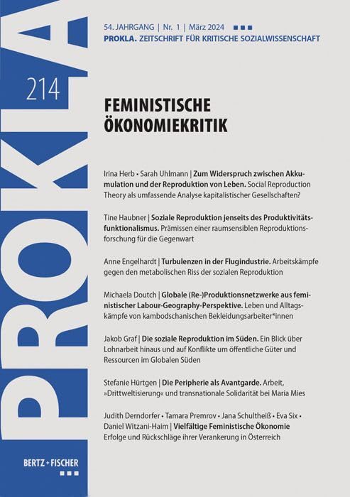Feministische Ökonomiekritik: PROKLA 214 / 54. Jg., Heft 1, März 2024 (PROKLA. Zeitschrift für kritische Sozialwissenschaft) Law