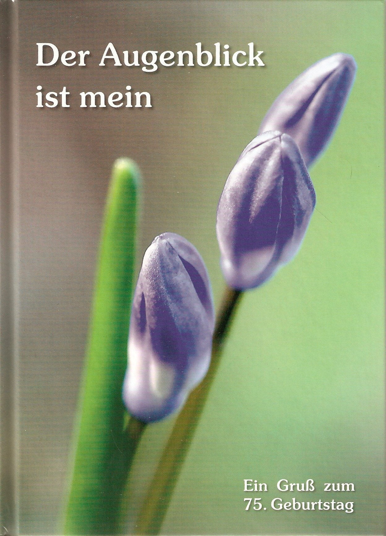 Der Augenblick ist mein - Ein Gruß zum 75. Geburtstag Books