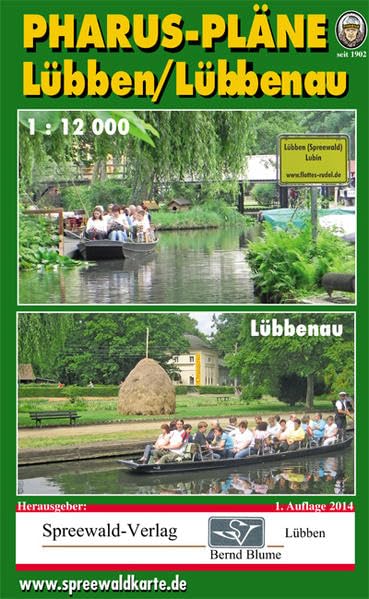 Pharus-Pläne Lübben /Lübbenau: 1 : 12 000 Leisure, Home & Garden