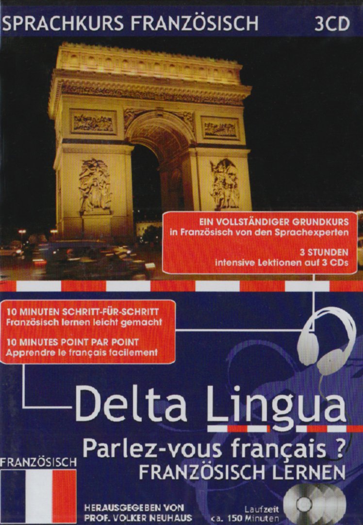 Delta Lingua Sprachkurs Französisch, 3 Audio-CDs Learning & Reference