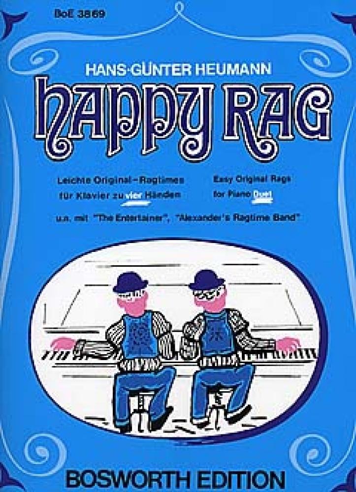 Happy Rag, Klavier zu 4 Händen: Leichte Original-Ragtimes Sheet Music