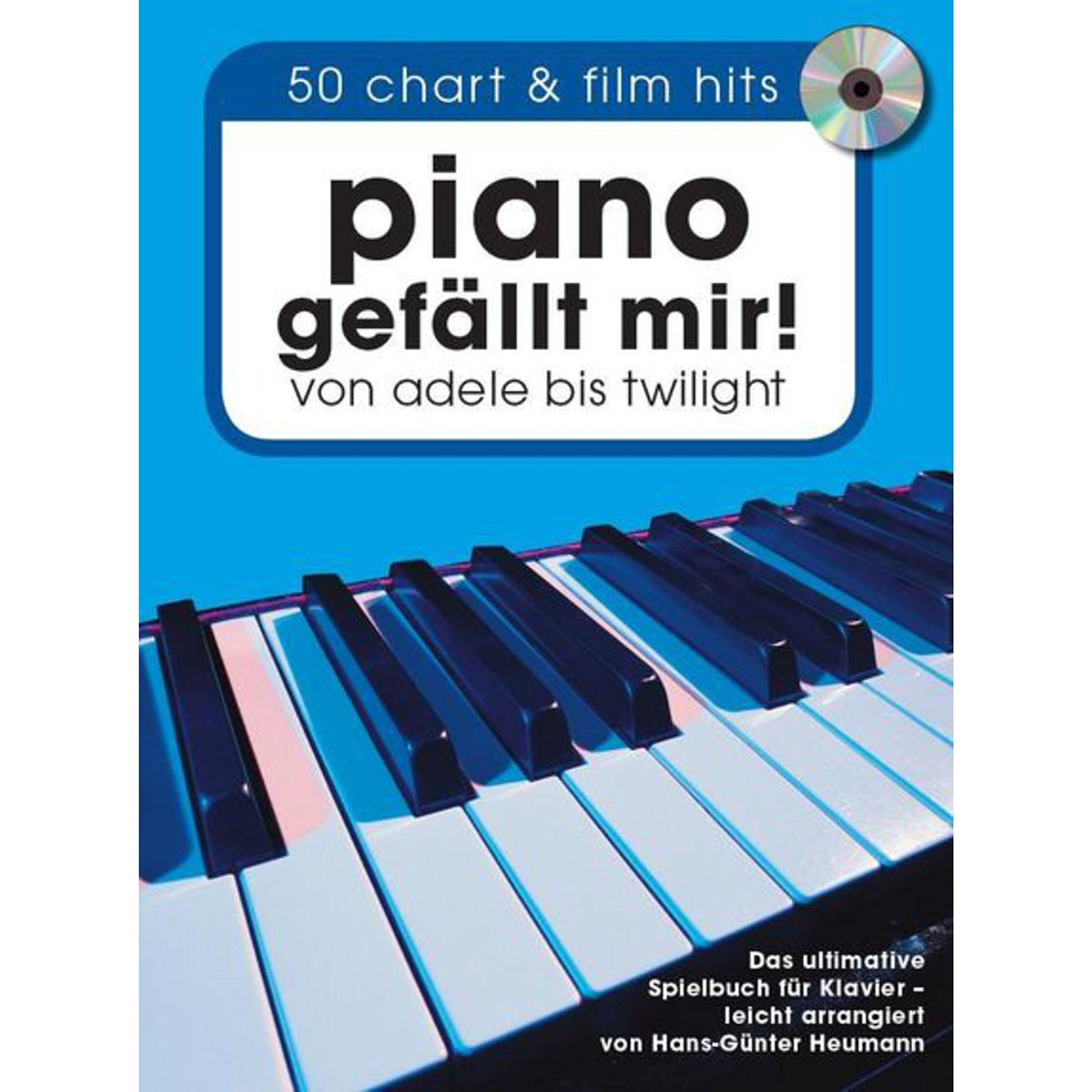 Piano gefällt mir! 50 Chart und Film Hits (Book & mp3 CD): Songbook, CD für Klavier: Von Adele bis Twilight. Das ultimative Spielbuch für Klavier - arrangiert von Hans-Günter Heumann. Sheet Music
